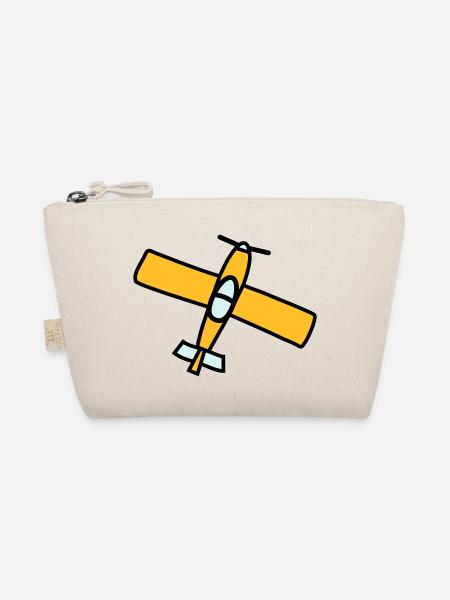 Airplane Design - Bio-Täschchen - Natur - Vorne