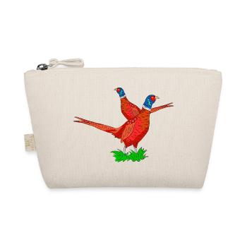 Fabulous Pheasant Illustration - Organic Pouch - nature - Front