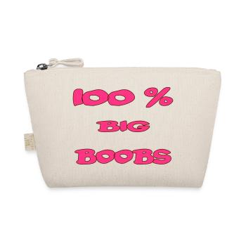 100 % big boobs - Bio-Täschchen - Natur - Vorne