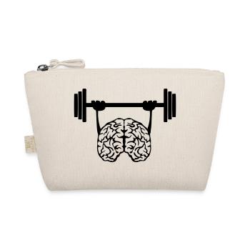 brain brain bar weight training - Organic Pouch - nature - Front