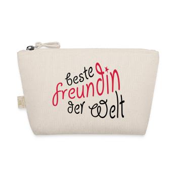 Geschenk für die beste Freundin - Bio-Täschchen - Natur - Vorne