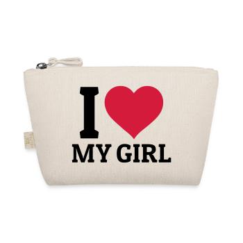 I love my Girl - Bio-Täschchen - Natur - Vorne