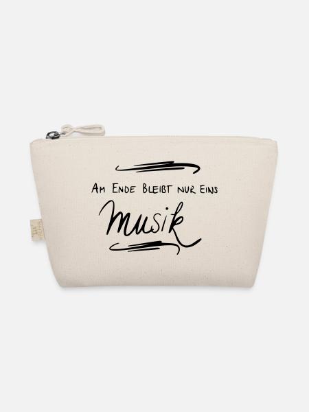 Am Ende bleibt nur eins Musik - Bio-Täschchen - Natur