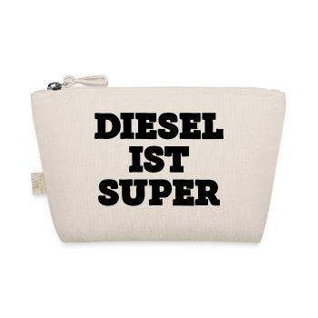 Diesel ist Super Fahren Auto - Bio-Täschchen - Natur - Vorne