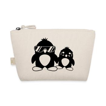 papa pingouin enfant bébé garçon père fils fille f - Trousse biologique - nature - Devant