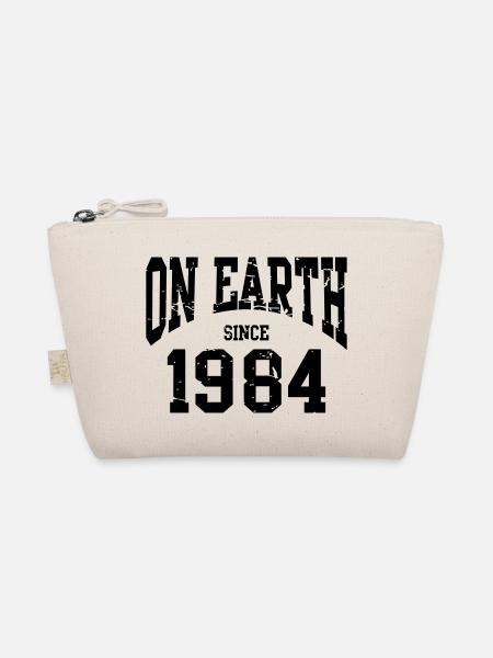 Birthday - On Earth Since 1984 - Geburtstag - Bio-Täschchen - Natur