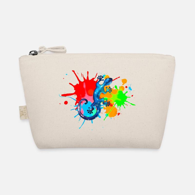 Space Gecko, Farbe, Bunt, Spritzer, surfen, Farben Bio-Täschchen