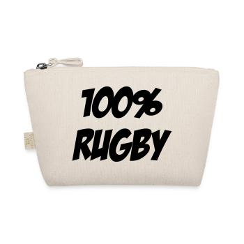 Rugby - Rugbyman - Sport - Fighter - Fight - Bio-Täschchen - Natur - Vorne