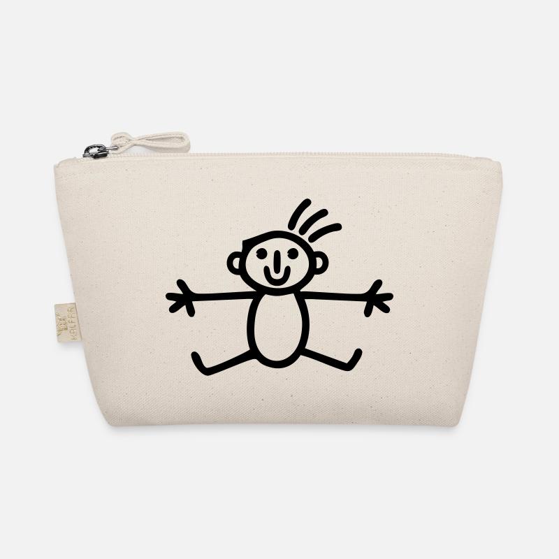 Strichmännchen Junge Bio-Täschchen