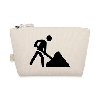 baustelle icon - Bio-Täschchen - Natur - Vorne