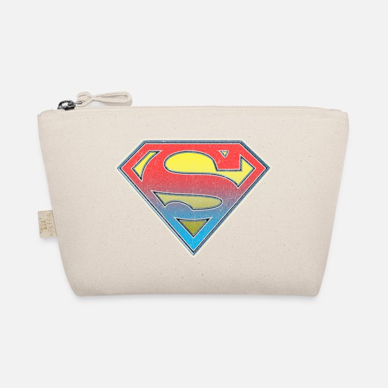 DC Comics Originals Superman Retro Logo Bunt - Bio-Täschchen - Natur