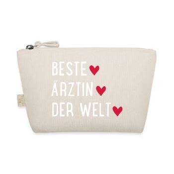 Beste Ärztin der Welt - Bio-Täschchen - Natur - Vorne