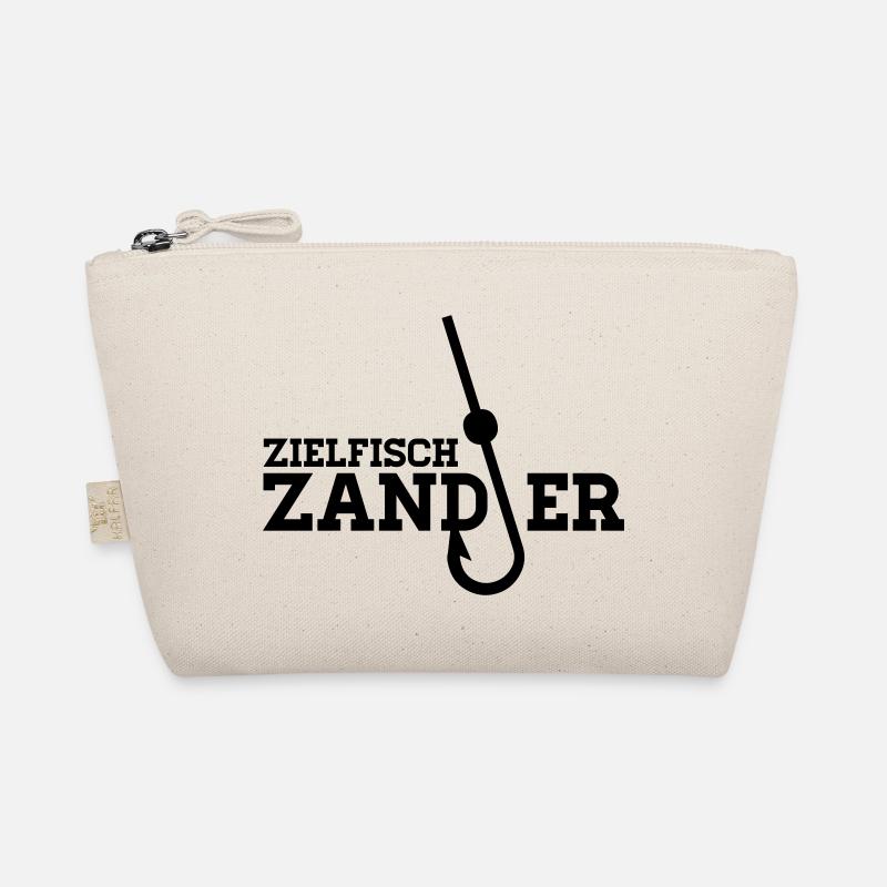 Zielfisch Zander - Anglershirt - Bio-Täschchen - Natur