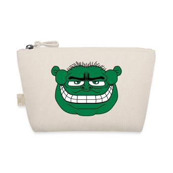 monster face funny ogre ork troll knom horror - Organic Pouch - nature - Front