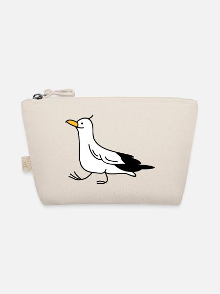 Funny seagull - Organic Pouch - nature