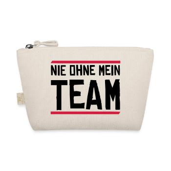 nie ohne mein team - Bio-Täschchen - Natur - Vorne