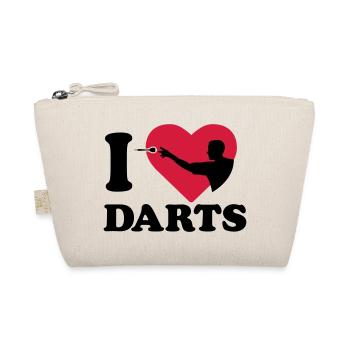 i love darts dartsport - Bio-Täschchen - Natur - Vorne