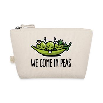 We come in peas / peace - Organic Pouch - nature - Front