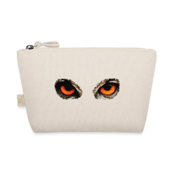 Owl eyes, owls, birds, forest animals - Organic Pouch - nature - Front