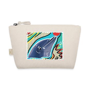 Eg Delfin I Tier I Photo I Drawing - Organic Pouch - nature - Front