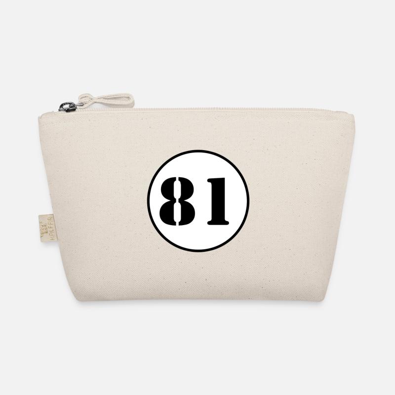 NUMMER 81 Einundachtzig Geburtstag Geschenk Bio-Täschchen