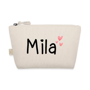 Name - Mila - Bio-Täschchen - Natur - Vorne