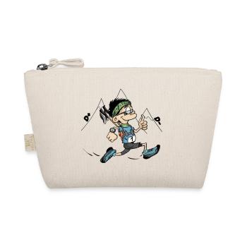 trail running is a super ultra trail runner - Organic Pouch - nature - Front