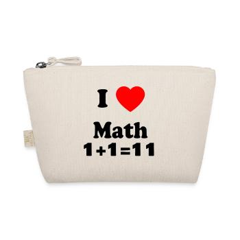 Math Love Symbole Design élégant - Trousse biologique - nature - Devant