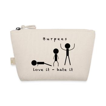 Burpees - Workout Training Fitness - Comic - Bio-Täschchen - Natur - Vorne