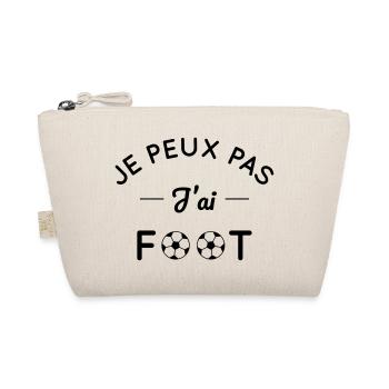 Je peux pas j'ai foot - Trousse biologique - nature - Devant