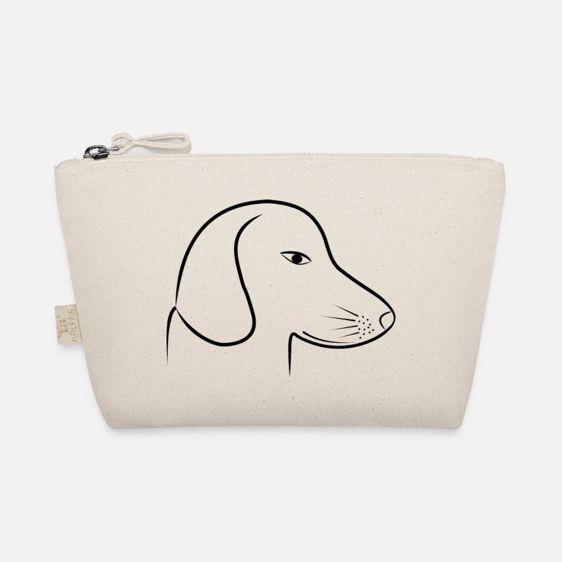 tête de teckel mignon - Trousse biologique - nature
