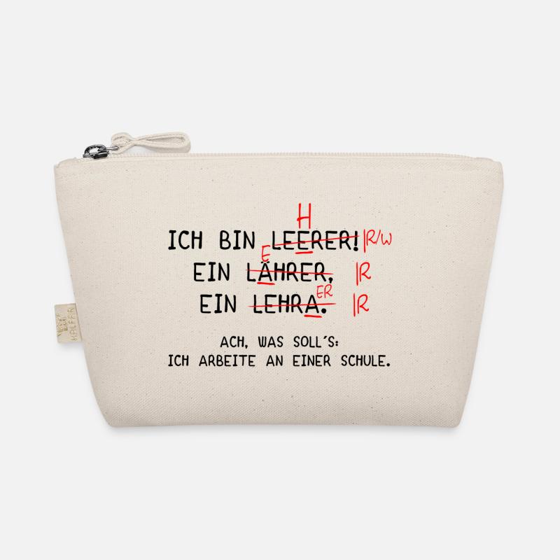 Ich bin Lehrer! (schwarz) Bio-Täschchen
