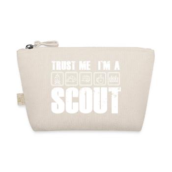 Vertrauen: Ich bin Scout i am a Scout Pfadfinder - Bio-Täschchen - Natur - Vorne