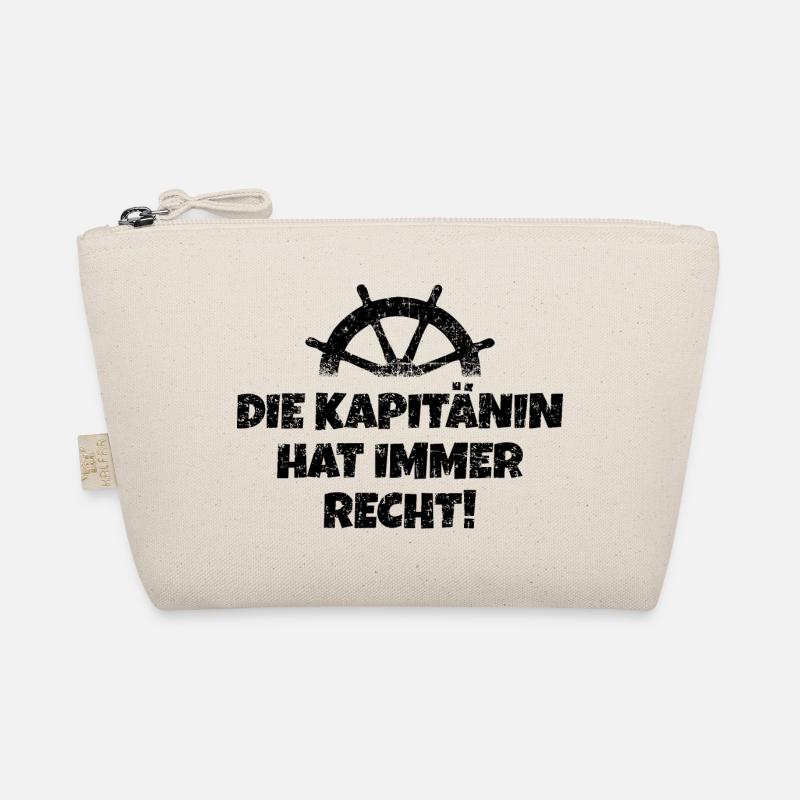 Die Kapitänin hat immer Recht Boot & Segeln Bio-Täschchen