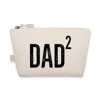 Dad2 Vater von 2 - Bio-Täschchen - Natur - Vorne
