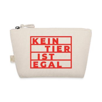 Kein tier ist egal Geschenk Pflanzen Vegan Spruch - Bio-Täschchen - Natur - Vorne