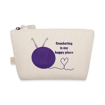 Crochet est mon endroit heureux - Trousse biologique - nature - Devant