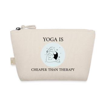 Le yoga est moins cher - femme fait yoga de la pose cercle - Trousse biologique - nature - Devant