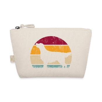 Flat Coated Retriever Retro Vintage Silhouette - Trousse biologique - nature - Devant