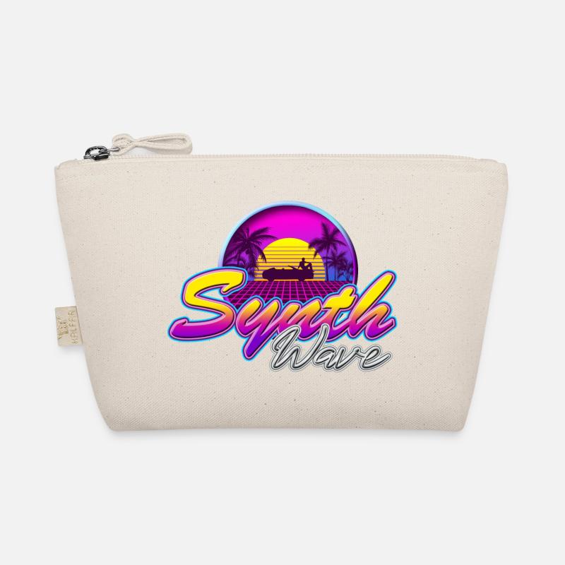 Synth-Wave Music Neon-Vibe Electrowave sunset Bio-Täschchen