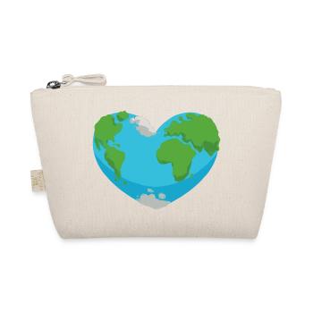 Earth Heart Nature Environment Planet Design - Organic Pouch - nature - Front