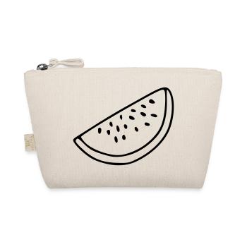 Pastèque Emoji Fruit Sticker Sketch Noir - Trousse biologique - nature - Devant