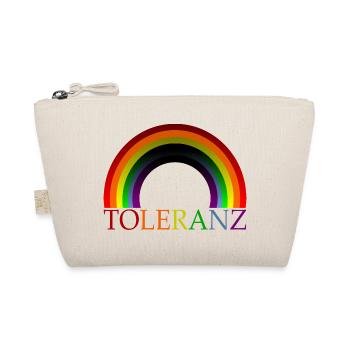 TOLERANZ REGENBOGENFAHNE DIVERSITÄT VIELFALT - Bio-Täschchen - Natur - Vorne