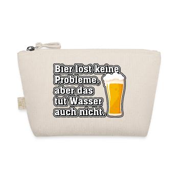 Bier löst keine Probleme, aber das tut Wasser... - Bio-Täschchen - Natur - Vorne