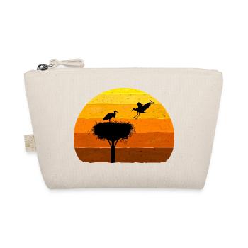 Stork, Nest, Storks, Sunset Bird Flight - Organic Pouch - nature - Front