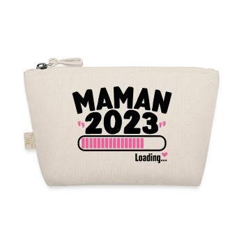 Future Maman 2023 Annonce Grossesse Enceinte - Trousse biologique - nature - Devant