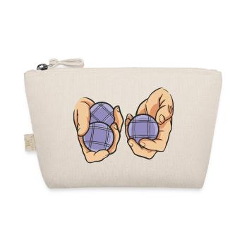Boulekugeln für Bouler Boules Boulekugel - Bio-Täschchen - Natur - Vorne