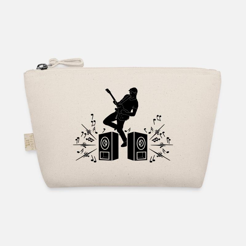 Gitarrist mit E-Gitarre Bio-Täschchen