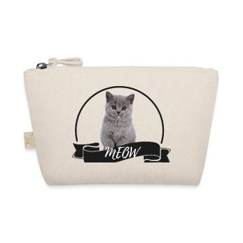 Cat Meow cute British Shorthair Rental cat grey - Organic Pouch - nature - Front