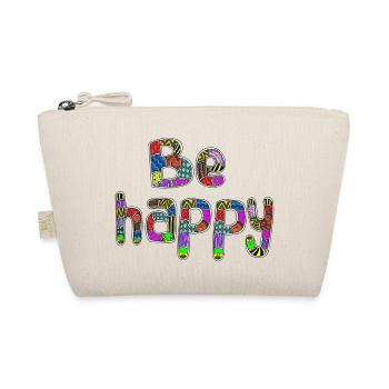 Be happy - Organic Pouch - nature - Front